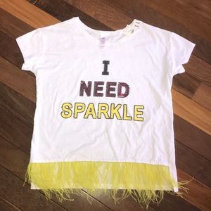 NWT Justice Size 14/16 Sparkle Shirt